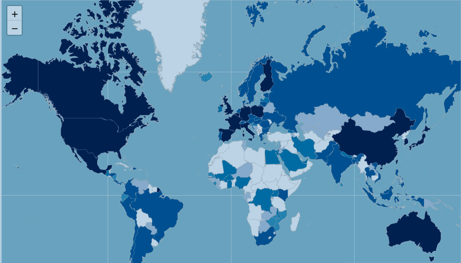 Chart showing global vaccine trial trends